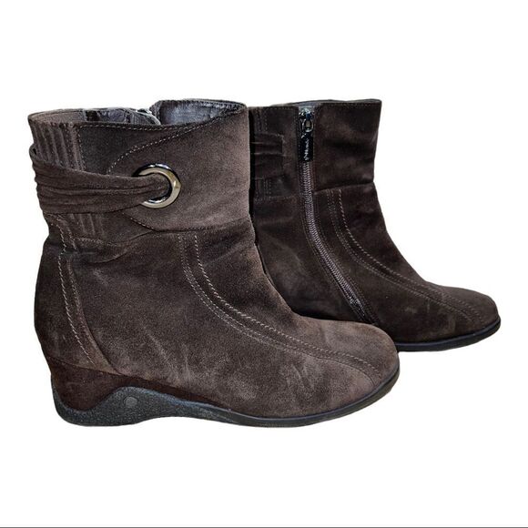 BLONDO 8 Brown  Ankle Boots Waterproof Suede Leather Bootie Winter Outdoors - Picture 6 of 8